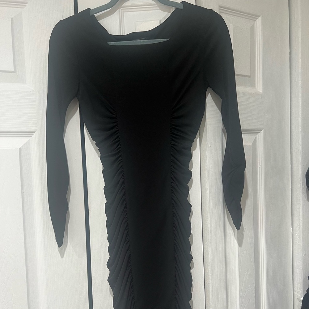 BCBGMAXAZRIA BLACK COCKTAIL DRESS - XXS